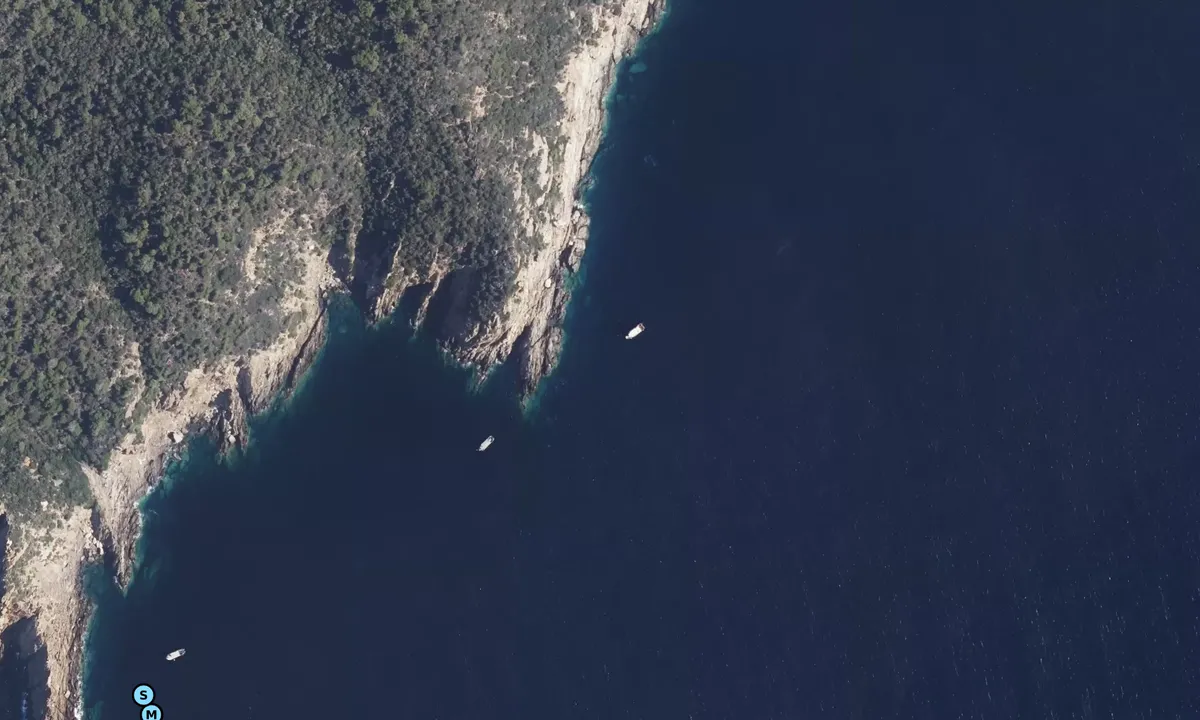 Satelite image of Pointe du Vaisseau