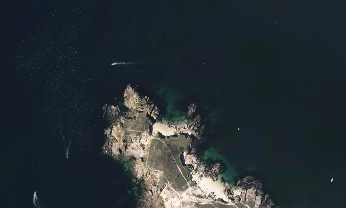 Flyfoto av Pointe du Vieux-Château