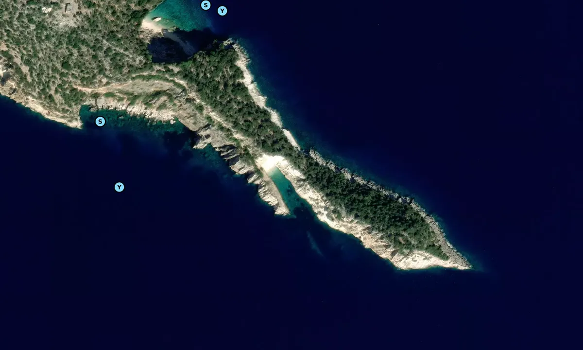 Satelite image of Pointe Hulla Beach