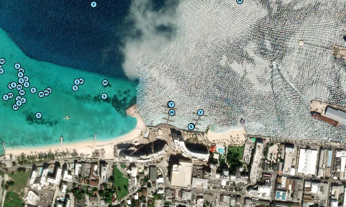 Satelite image of Pointe Marina