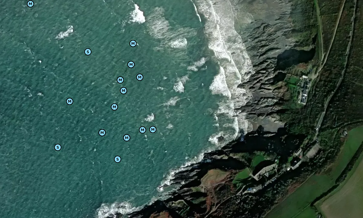Satelite image of Polhawn Cove