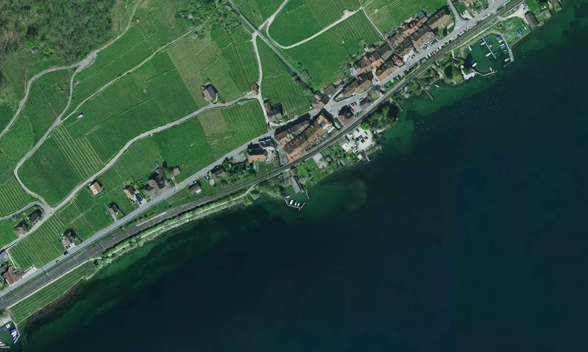 Satelite image of Police Marina Lake Biel