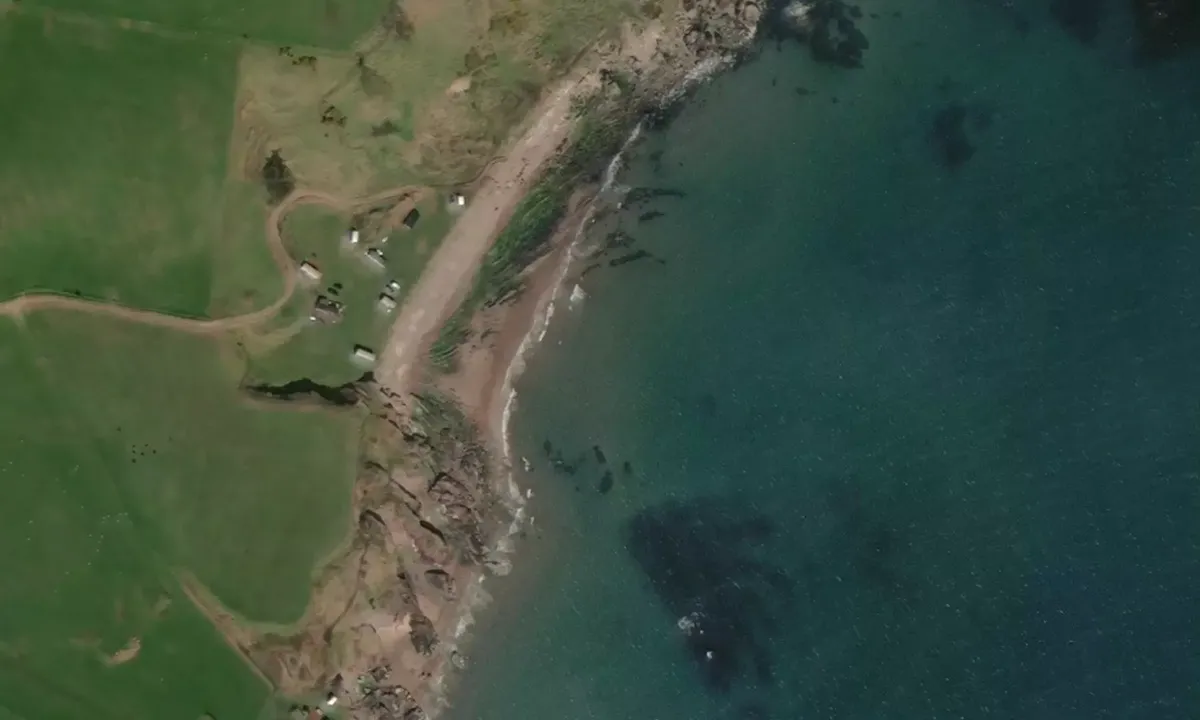 Satelite image of Polwinnie Bay