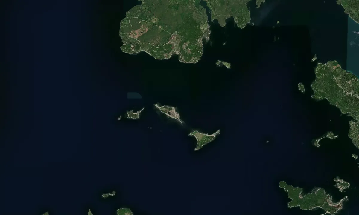 Flyfoto av Pond Island