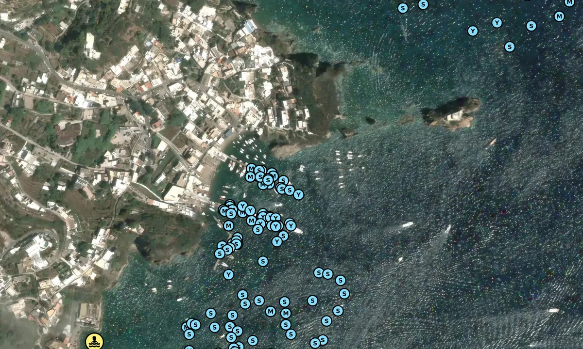 Satelite image of Pontile Porzio - Ponza