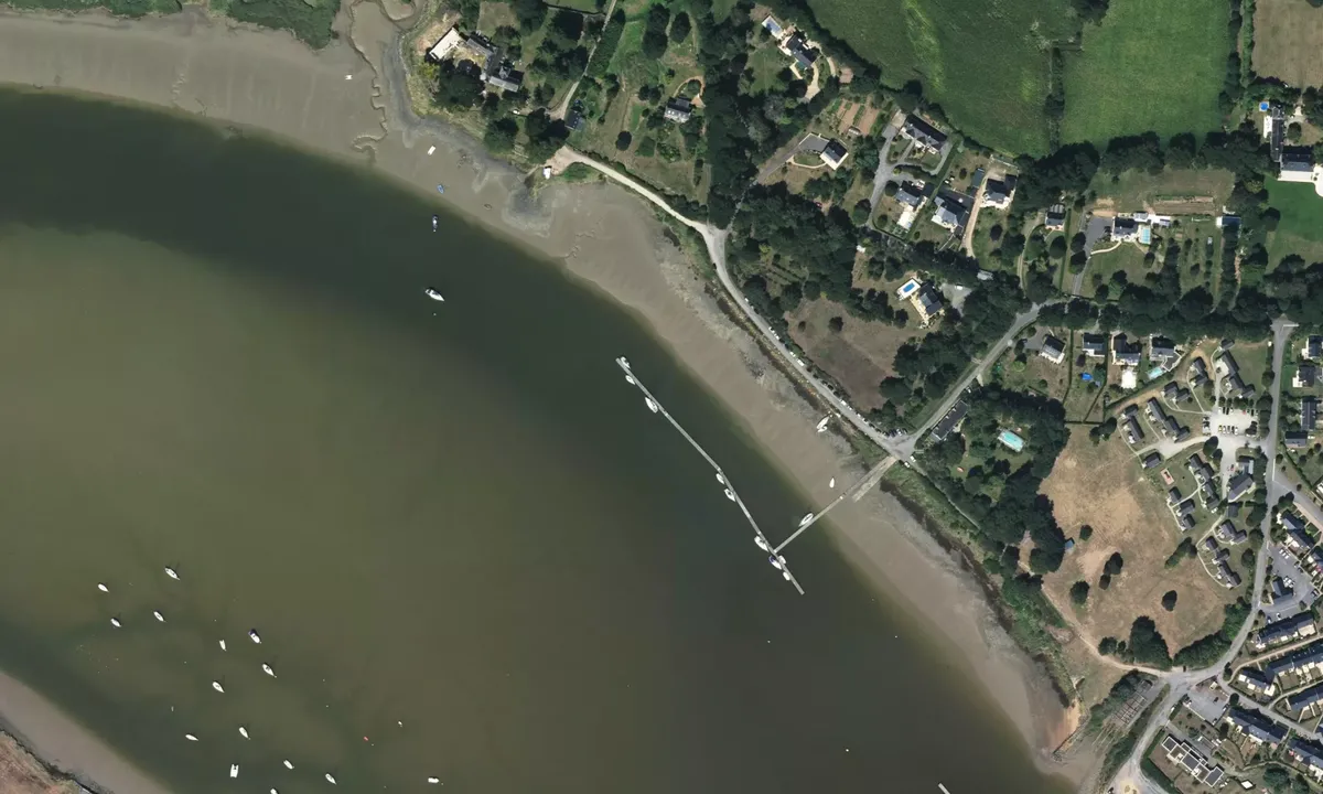 Flyfoto av Ponton Aval - Port d'Arzal-Camoël