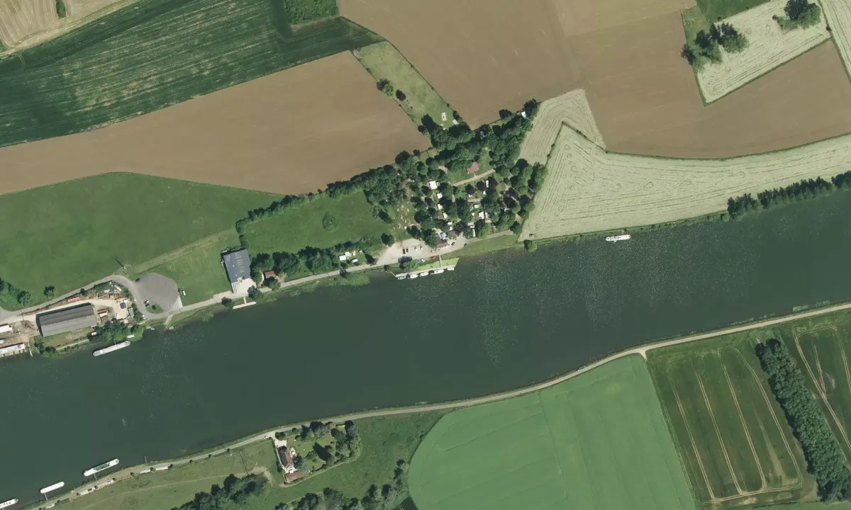 Flyfoto av Ponton Camping les harlequins