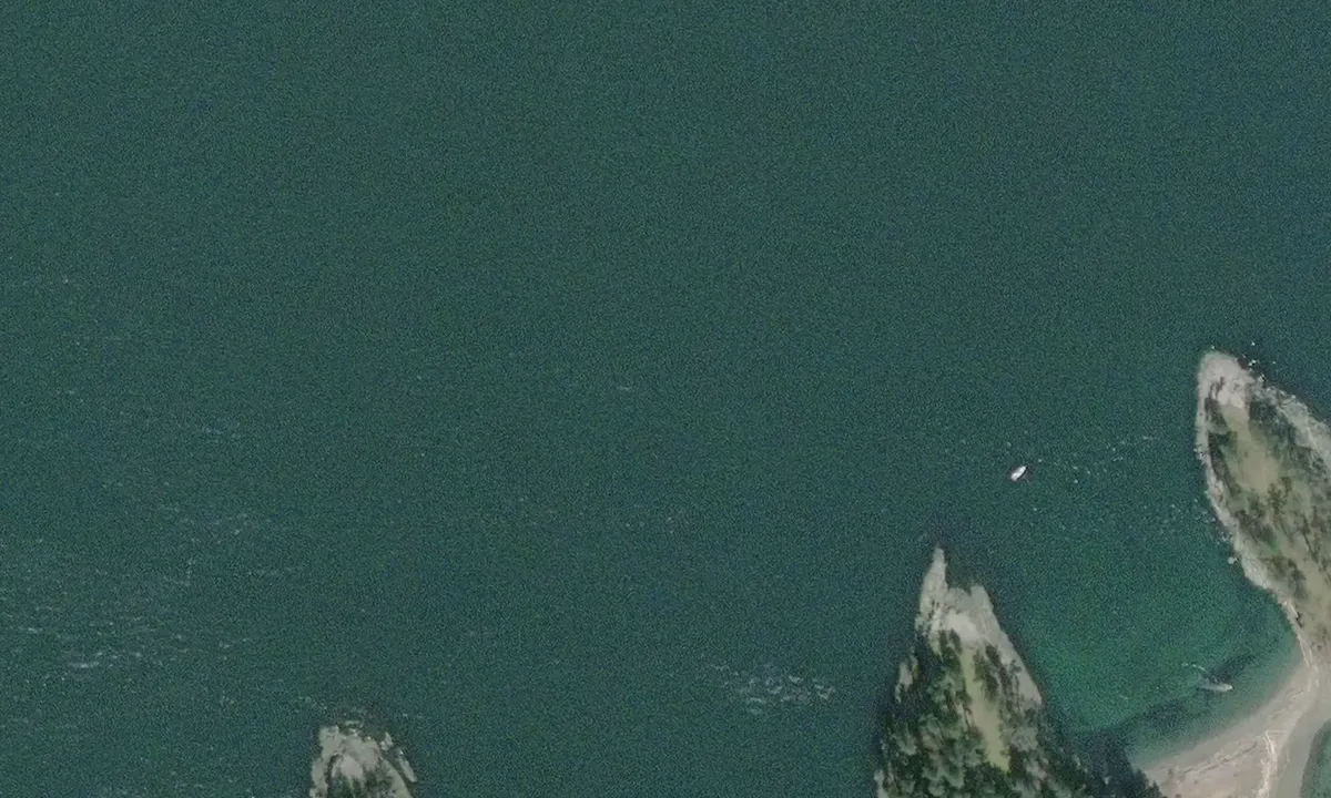 Flyfoto av Porlier Pass - Galiano Island