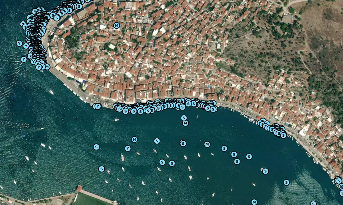 Satelite image of Poros South Quay