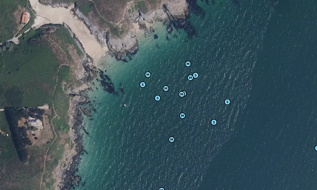 Satelite image of Port Blanc