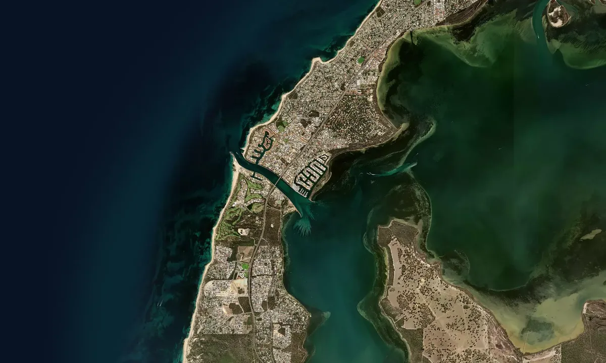 Flyfoto av Port Bouvard Marina - City of Mandurah