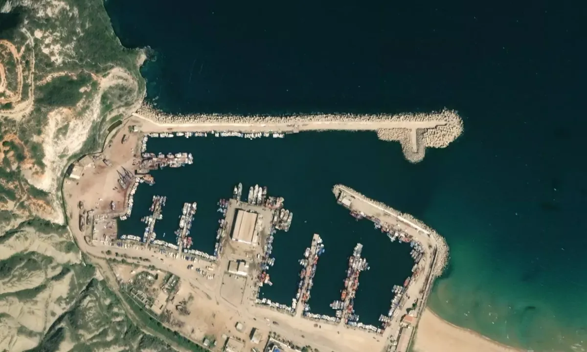 Satelite image of Port Bouzedjar