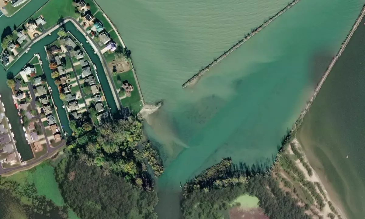 Satelite image of Port Clinton