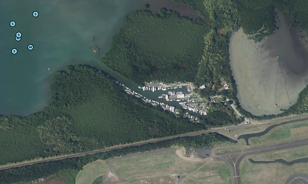 Satelite image of Port Cohé - Le Lamentin