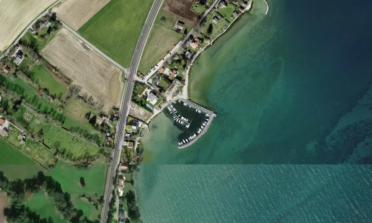 Flyfoto av Port de Celigny