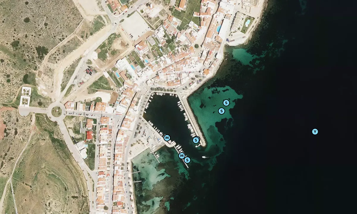 Satelite image of Port de Fornells Marina