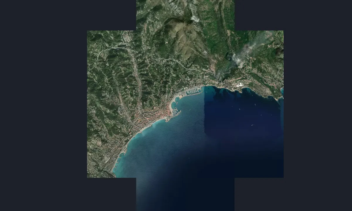 Flyfoto av Port de Menton