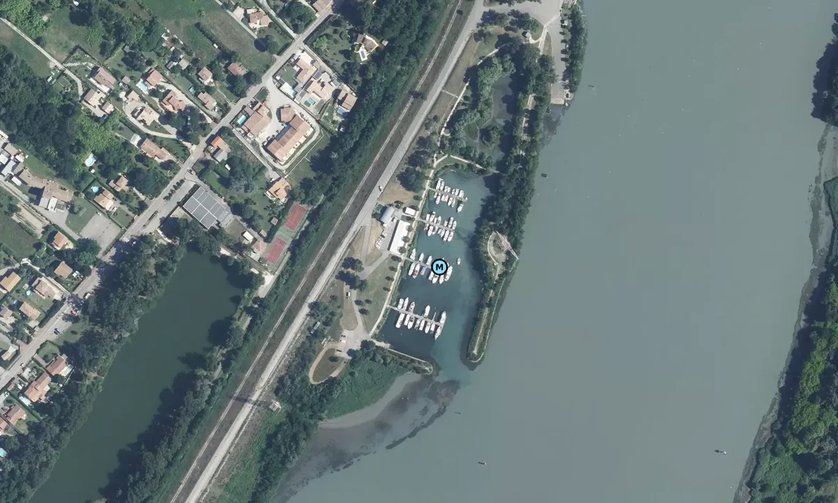 Satelite image of Port de Plaisance Cruas