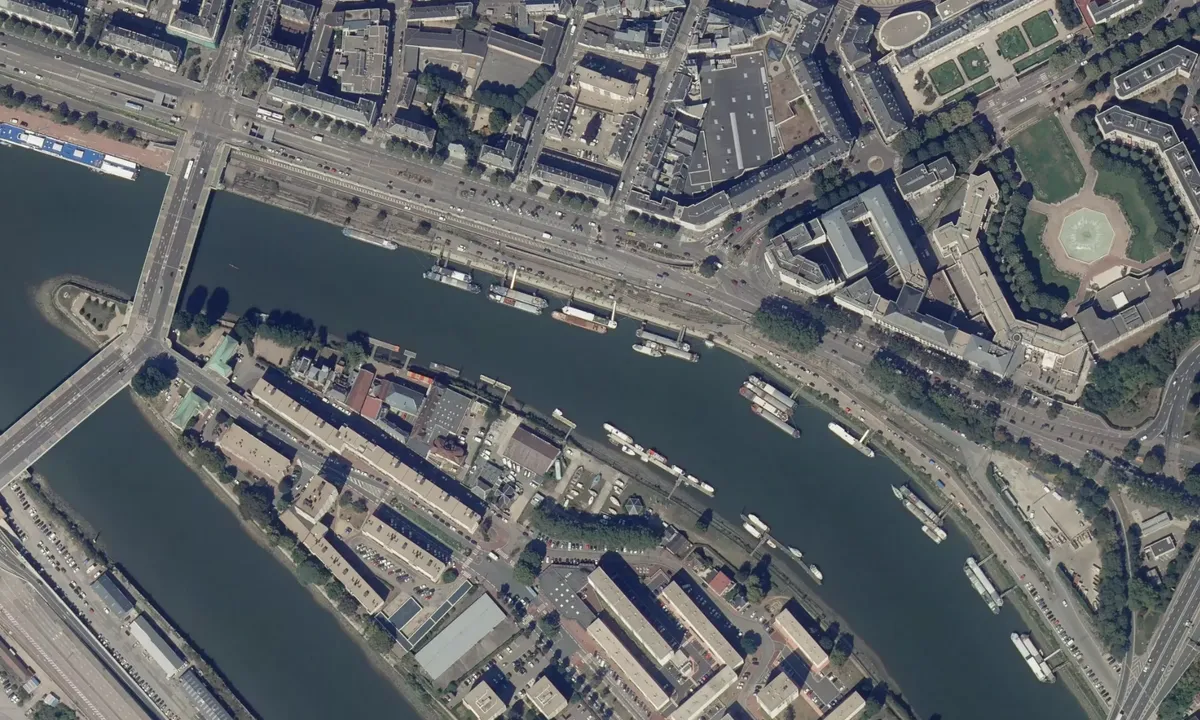 Flyfoto av Port de Rouen