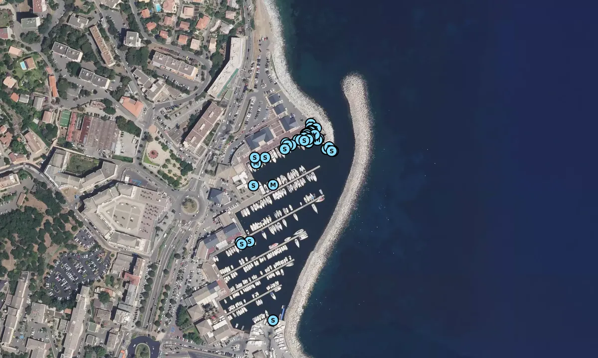 Satelite image of Port de Toga