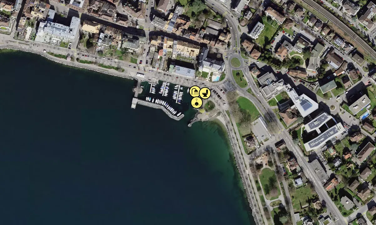 Satelite image of Port de Vevey