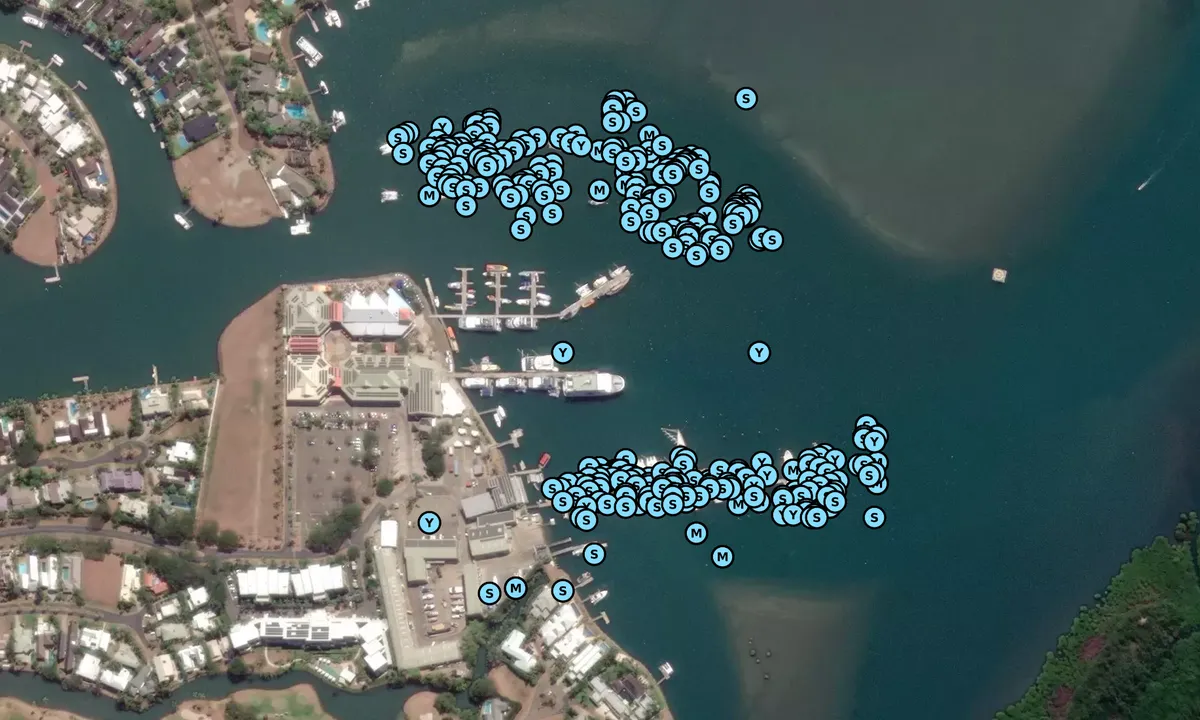 Satelite image of Port Denarau Marina