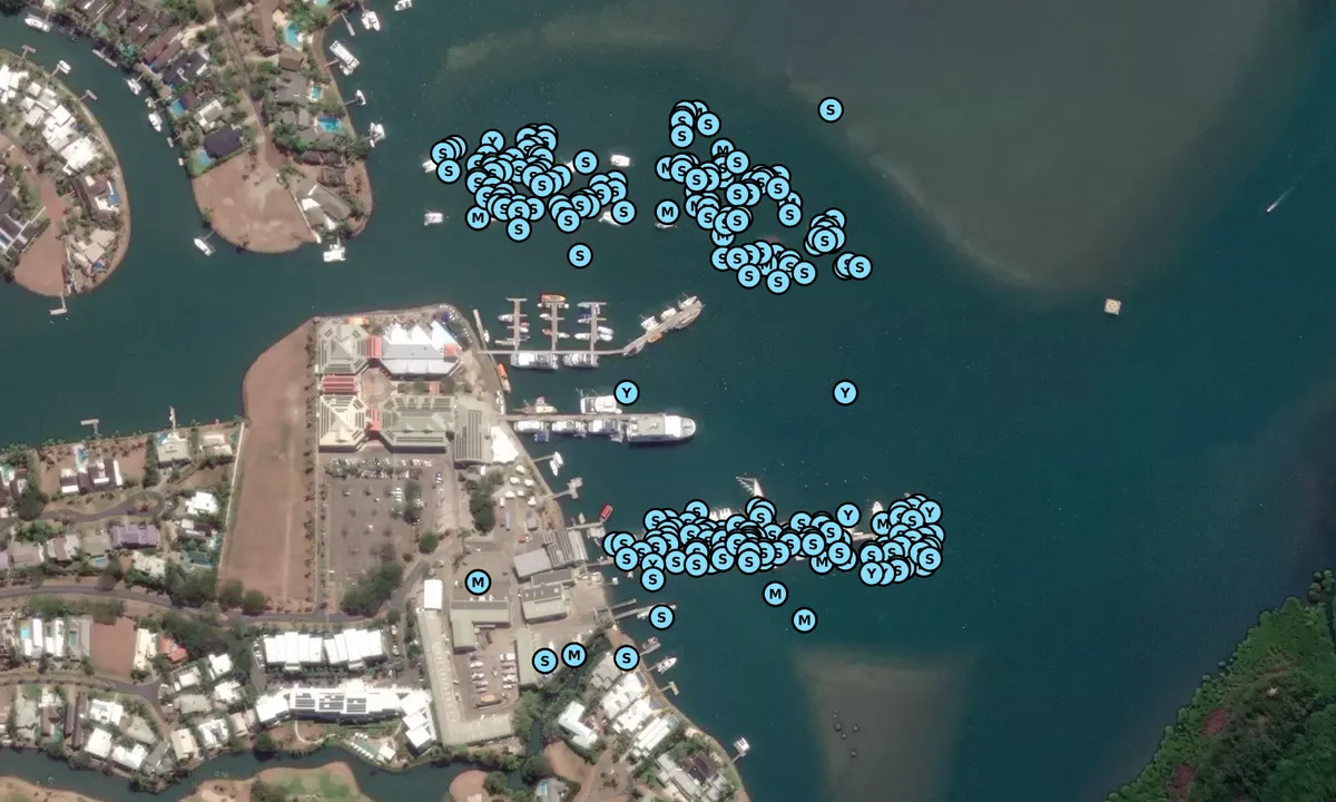 Satelite image of Port Denarau Marina