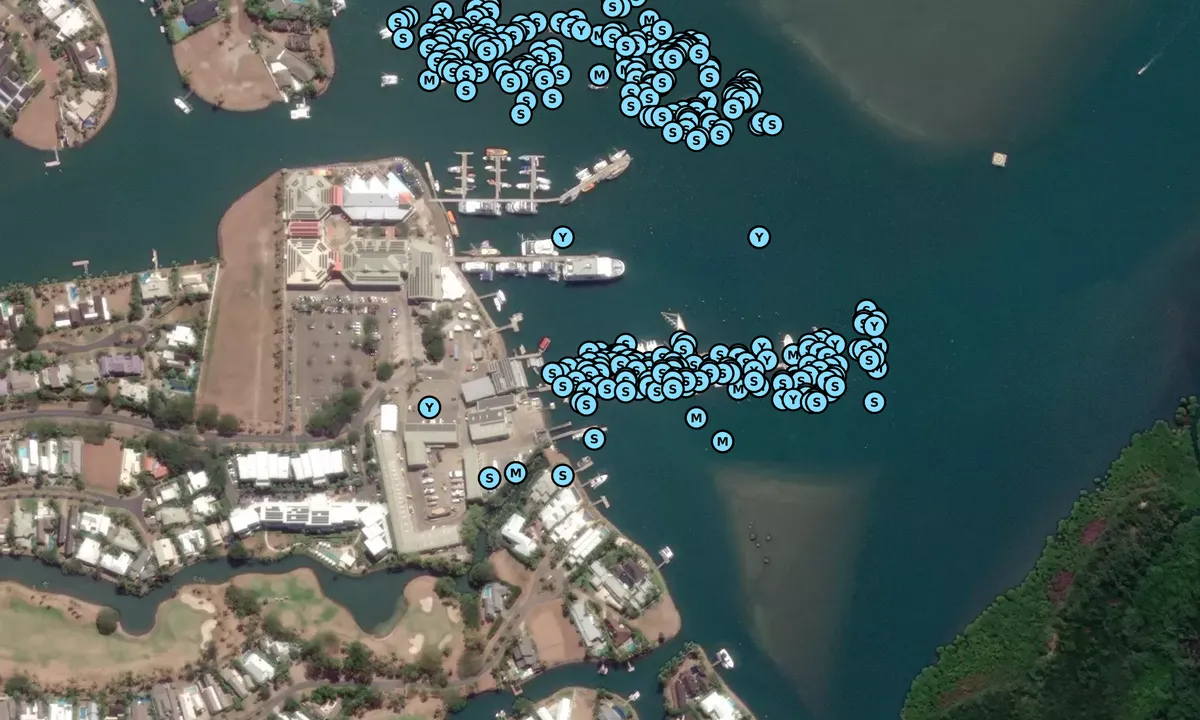 Satelite image of Port Denerau Marina