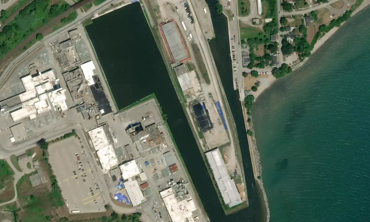 Satelite image of Port Hope Marina