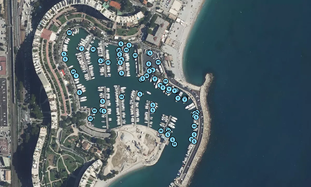 Satelite image of Port Marina Baie des Anges
