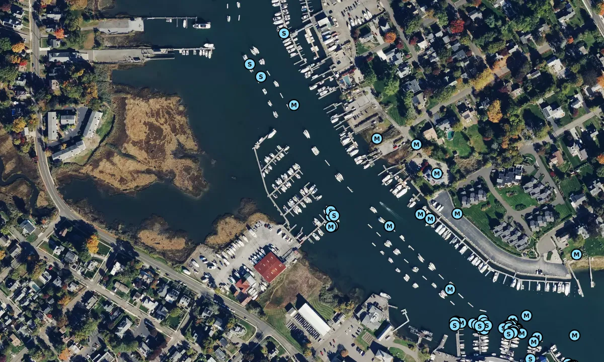 Satelite image of Port Milford - New Haven