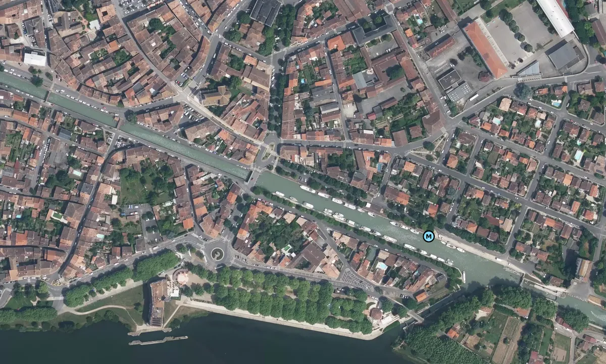 Satelite image of Port Moissac