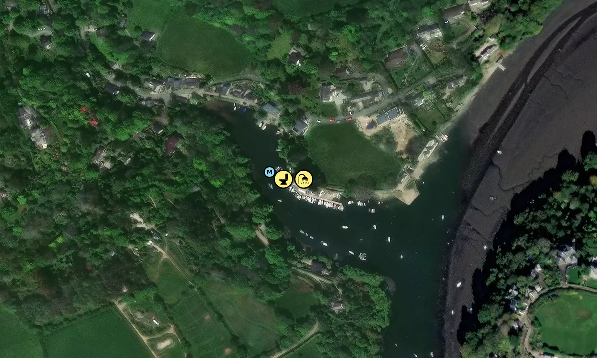 Satelite image of Port Navas Yacht Club