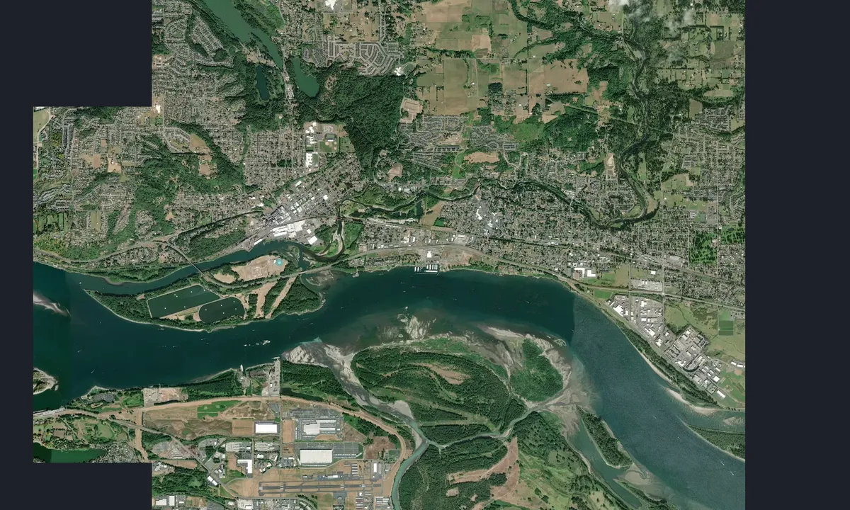 Flyfoto av Port of Camas-Washougal Marina
