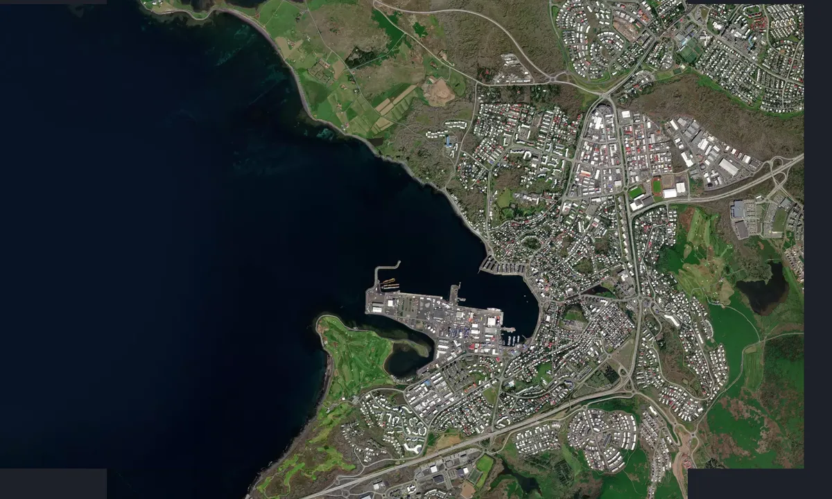 Flyfoto av Port of Hafnarfjordur