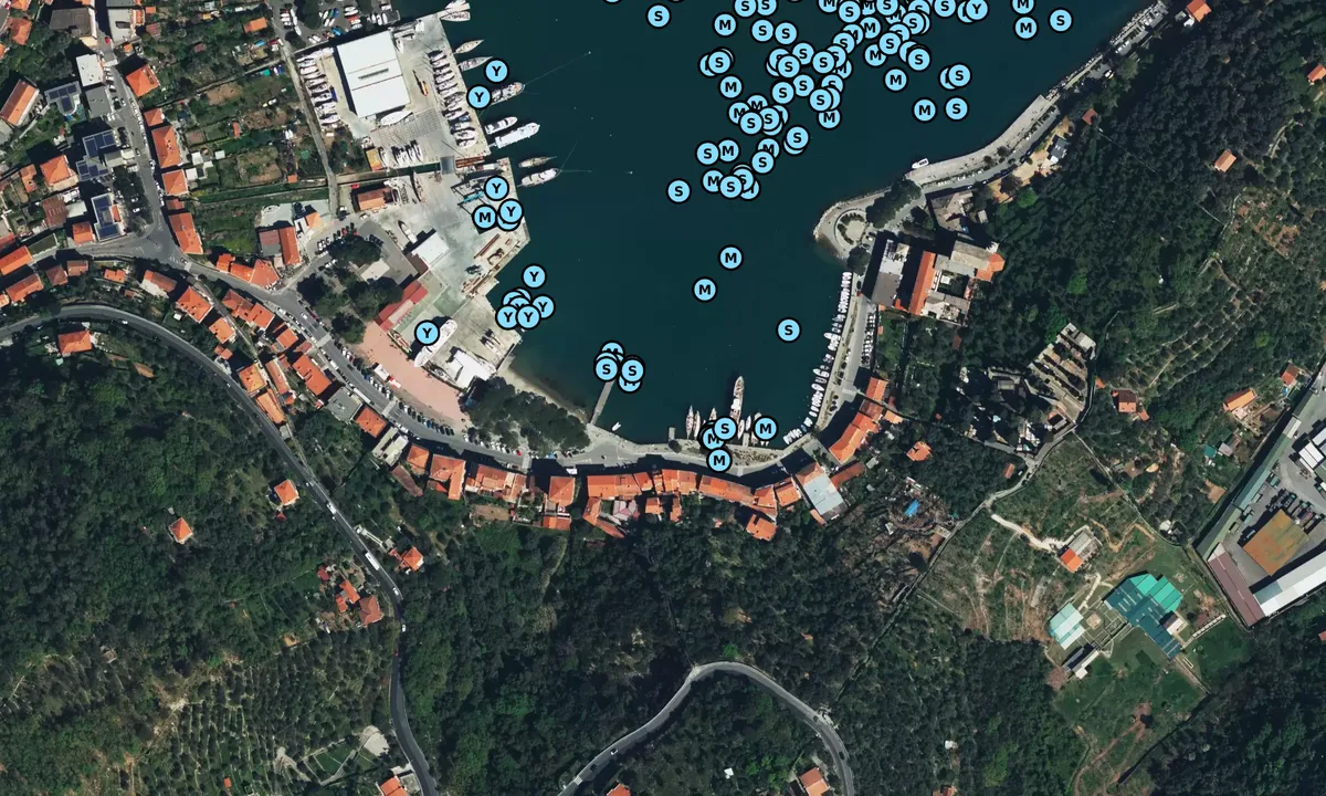 Satelite image of Port of Le Grazie