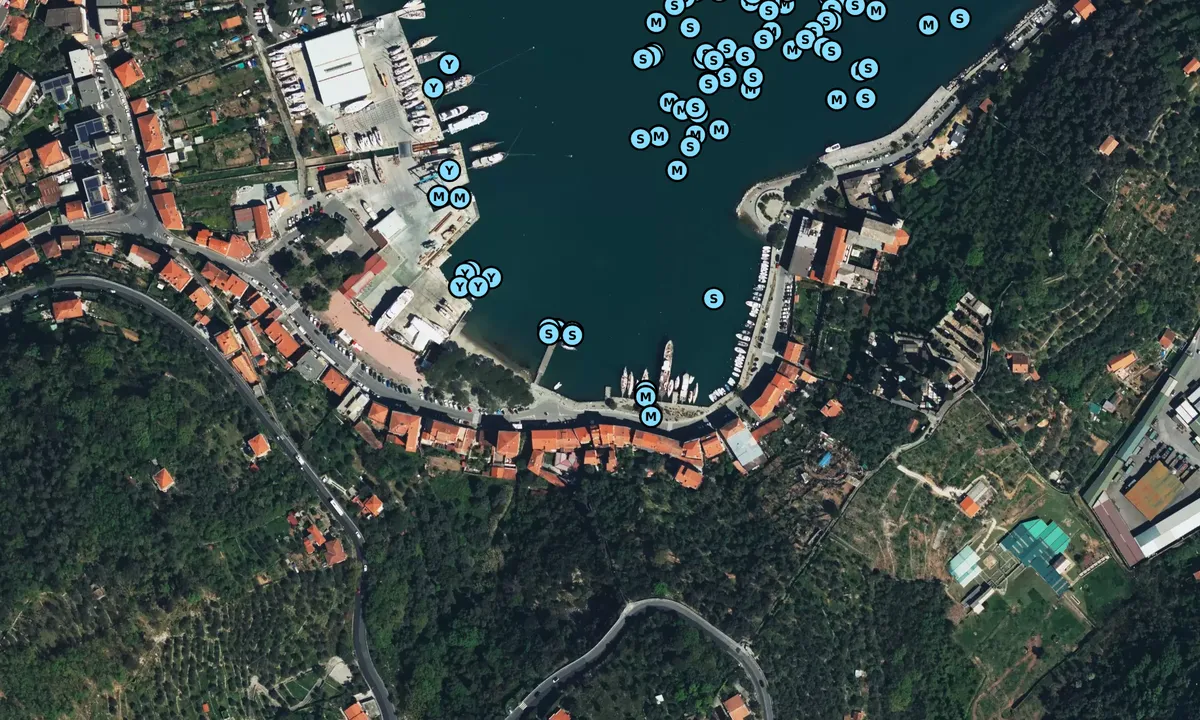 Satelite image of Port of Le Grazie