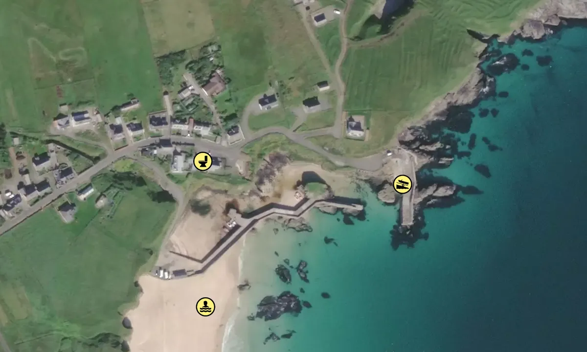 Satelite image of Port of Ness