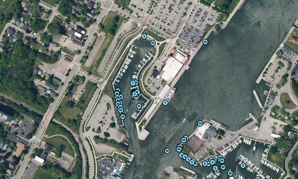 Satelite image of Port of Rochester Marina 1