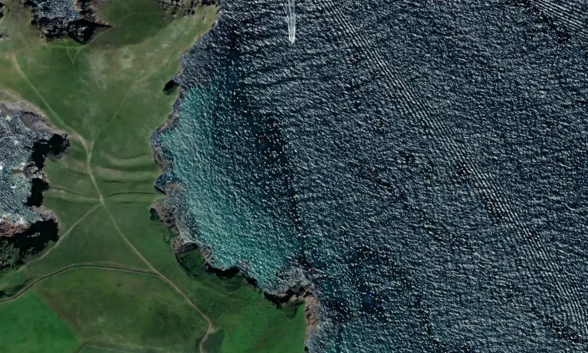 Flyfoto av Port Quin