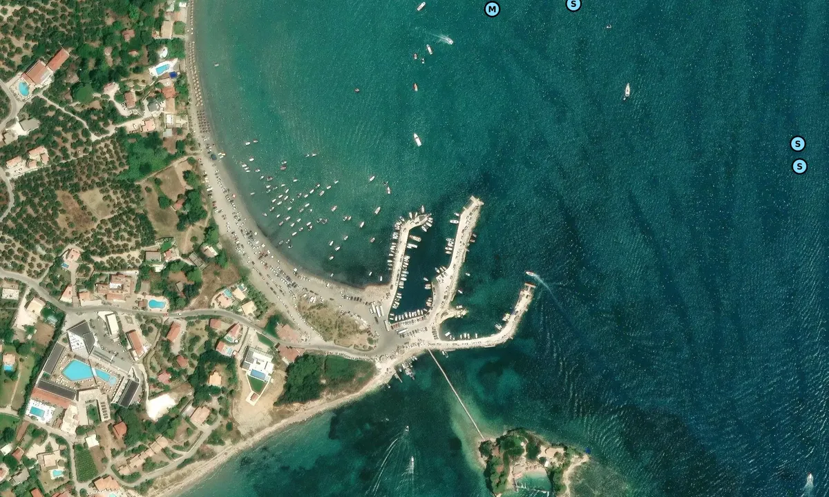 Satelite image of Port sostis