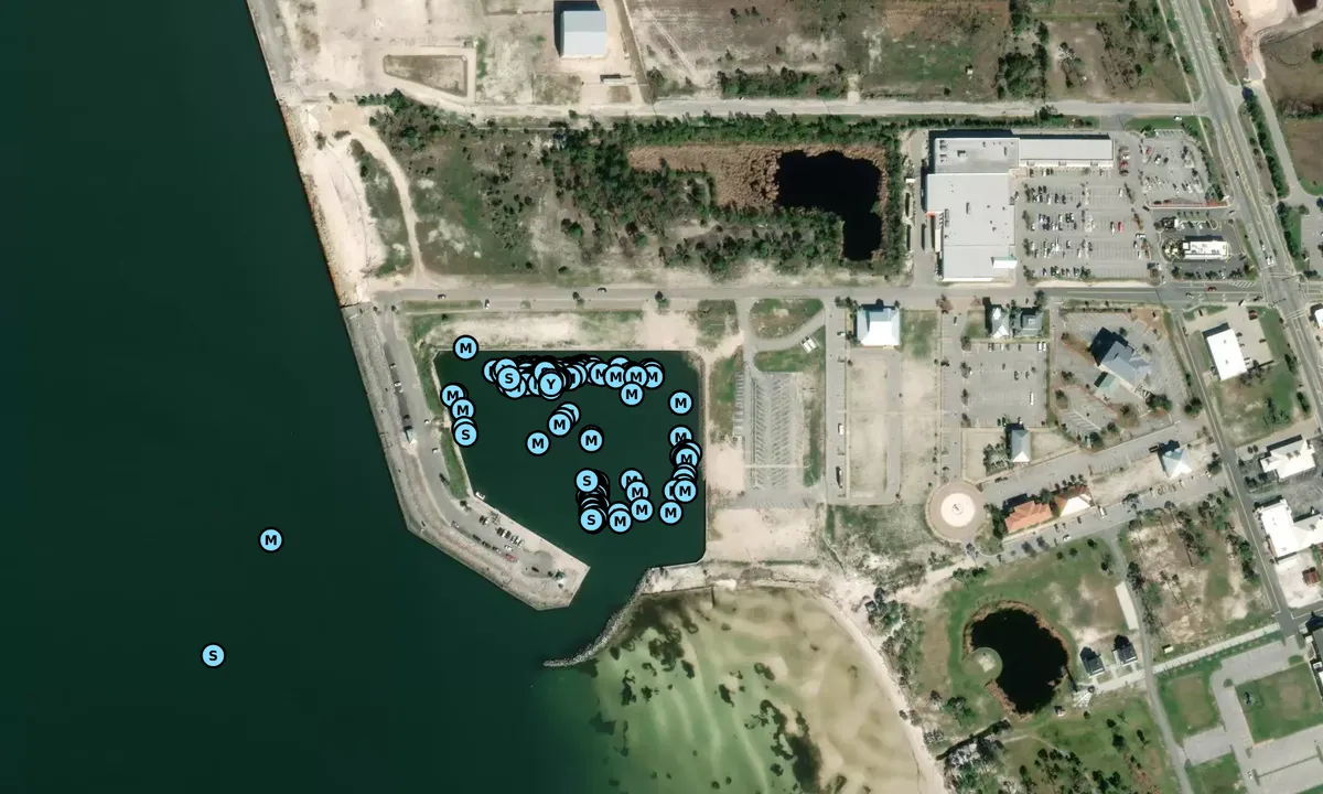 Satelite image of Port St Joe Marina (Closed)