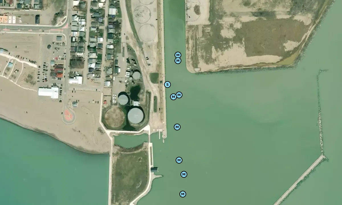 Satelite image of Port Stanley Public Wall