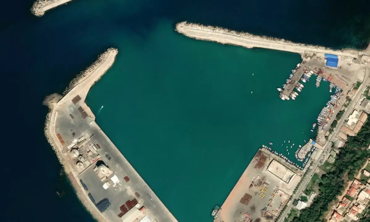 Satelite image of Port Tenes