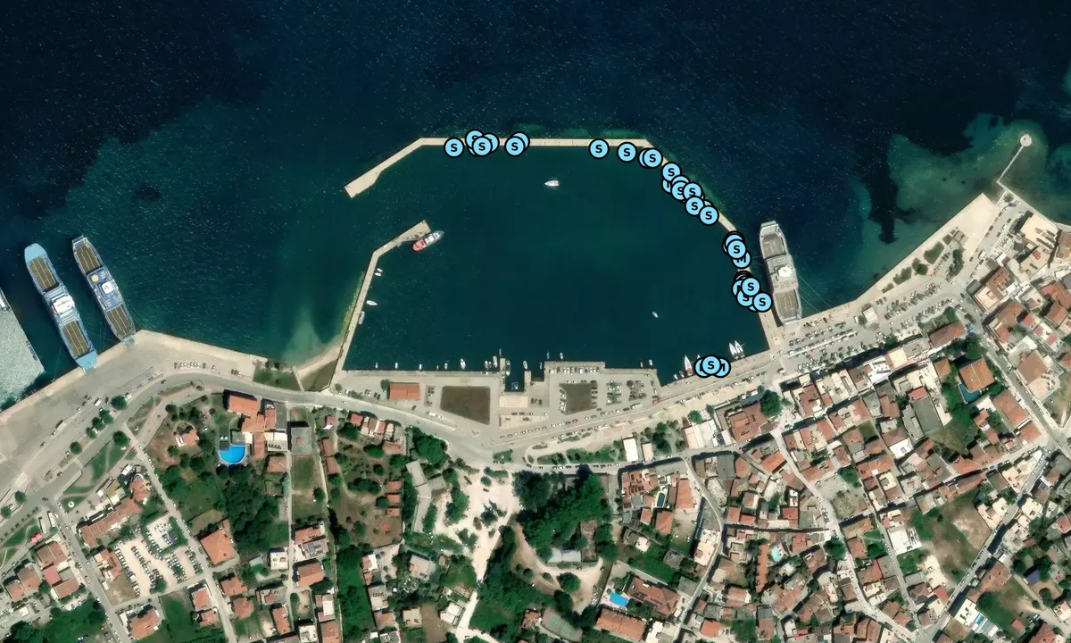 Satelite image of Port Thasos
