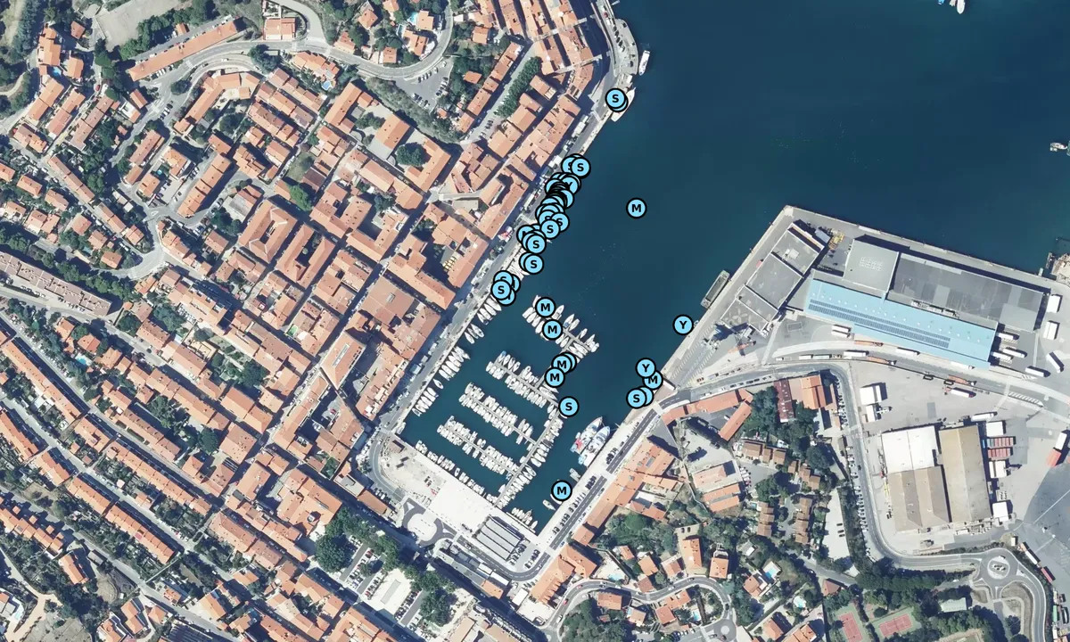 Satelite image of Port-Vendres