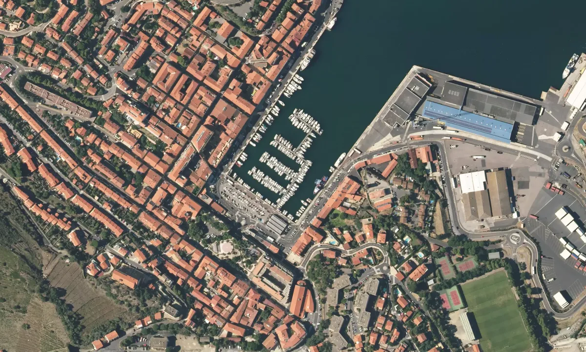 Flyfoto av Port-Verdres