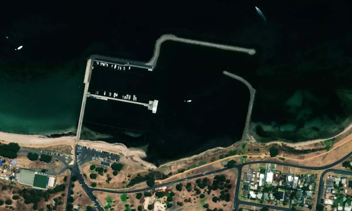 Flyfoto av Portarlington Boat Harbour