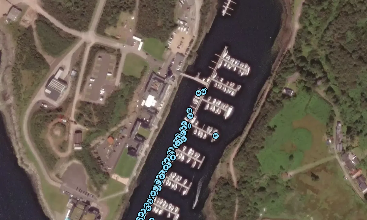 Satelite image of Portavadie Marina - Tighnabruaich