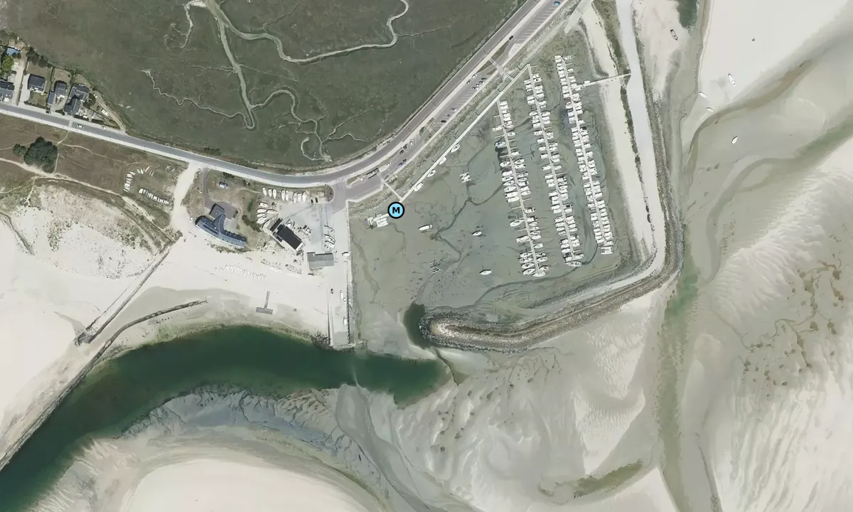 Satelite image of Portbail Harbour